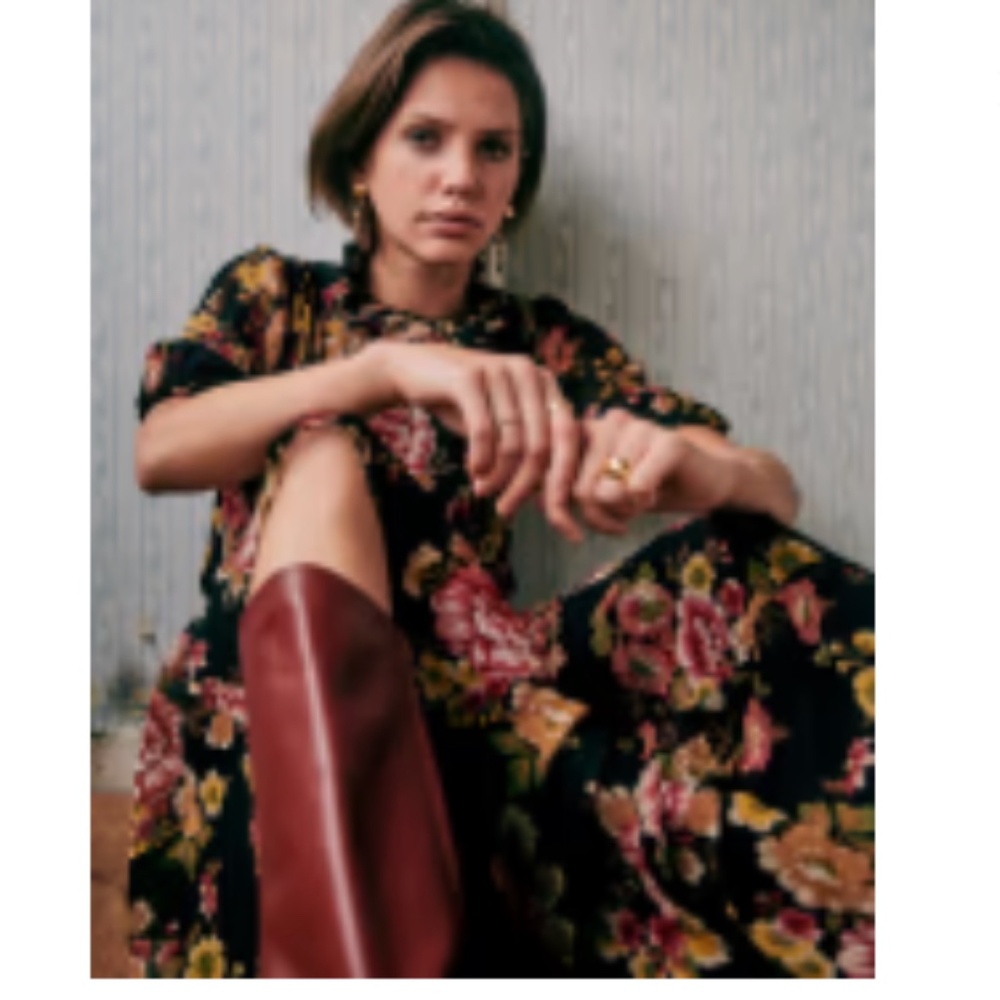 Sezane Prima Dress Imprimé Poupée Russe - Size 40 (US 8)